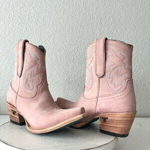 New Lane SMOKESHOW Pink Cowboy Boots Womens 8 Short Western Cowgirl Ankle Bootie